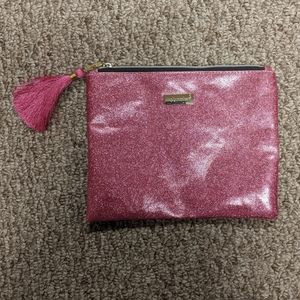 Simply Southern glitter cosmetic bag